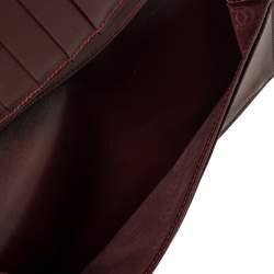 مملوكة مسبقًا محفظة كارتييه موست دو كارتييه طويلة ثنائية الطيه جلد عنابي