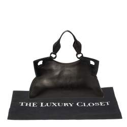 مملوكة مسبقًا Cartier Black Leather Marcello De Cartier Bag