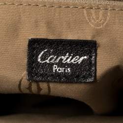 مملوكة مسبقًا Cartier Black Leather Marcello De Cartier Bag