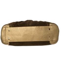 مملوكة مسبقًا Cartier Gold Suede and Leather La Dona Shoulder Bag