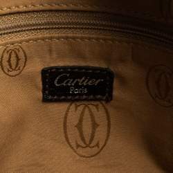 مملوكة مسبقًا Cartier Black Leather Marcello De Cartier Bag