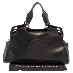 مملوكة مسبقًا Cartier Black Leather Marcello De Cartier Bag