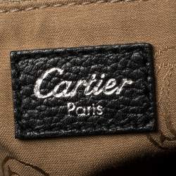 Pre Owned Cartier Black Patent Leather Marcello de Cartier Satchel