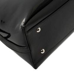 Pre Owned Cartier Black Patent Leather Marcello de Cartier Satchel