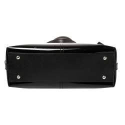 Pre Owned Cartier Black Patent Leather Marcello de Cartier Satchel