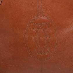Pre Owned Cartier Brown Leather Marcello de Cartier Satchel