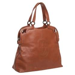 Pre Owned Cartier Brown Leather Marcello de Cartier Satchel