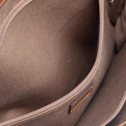 Pre Owned Cartier Brown Leather Marcello Flap Top Handle Bag
