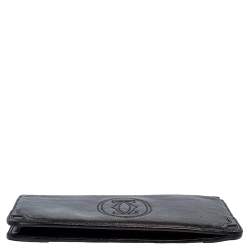 Pre Owned Cartier Metallic Black Leather Marcello de Cartier Clutch