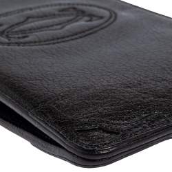 Pre Owned Cartier Metallic Black Leather Marcello de Cartier Clutch