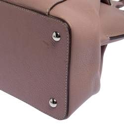 Pre Owned Cartier Pink Leather C De Cartier Medium Satchel