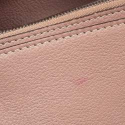Pre Owned Cartier Pink Leather C De Cartier Medium Satchel