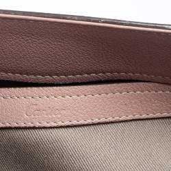 Pre Owned Cartier Pink Leather C De Cartier Medium Satchel
