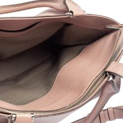 Pre Owned Cartier Pink Leather C De Cartier Medium Satchel