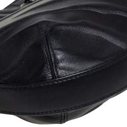 Pre Owned Cartier Black Leather Panthere Hobo