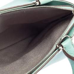 مملوكة مسبقًا Cartier Aqua Green Leather Mini C de Cartier Satchel