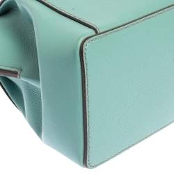 مملوكة مسبقًا Cartier Aqua Green Leather Mini C de Cartier Satchel