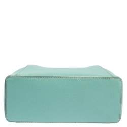 مملوكة مسبقًا Cartier Aqua Green Leather Mini C de Cartier Satchel