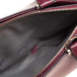 Pre Owned حقيبة يد كارتييه ميني سي دو كارتييه جلد أحمر داكن