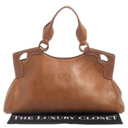 Cartier Tan Leather Medium Marcello de Cartier Bag