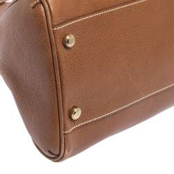 Pre Owned حقيبة كارتييه ماركلو دو كارتييه جلد بني فاتح متوسطة 