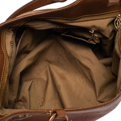 Pre Owned Cartier Brown Leather Medium Marcello de Cartier Bag