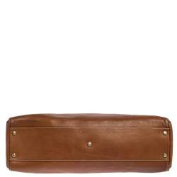 Pre Owned Cartier Brown Leather Medium Marcello de Cartier Bag