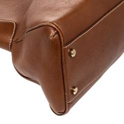 Pre Owned Cartier Brown Leather Marcello De Cartier Bag