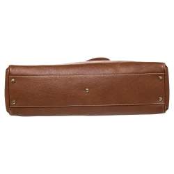 Pre Owned Cartier Brown Leather Marcello De Cartier Bag