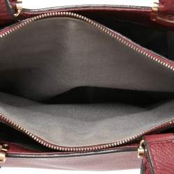 Pre Owned حقيبة ساتشل كارتييه سي دو كارتييه جلد أحمر داكن صغيرة