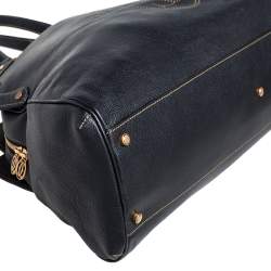 Pre Owned Cartier Black Leather Marcello de Cartier Satchel