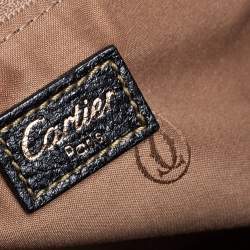 Pre Owned Cartier Black Leather Marcello de Cartier Satchel