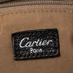 Pre Owned Cartier Dark Brown Leather Small Marcello de Cartier Bag