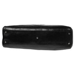 Pre Owned Cartier Dark Brown Leather Small Marcello de Cartier Bag