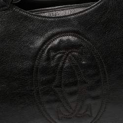 Pre Owned Cartier Dark Brown Leather Small Marcello de Cartier Bag