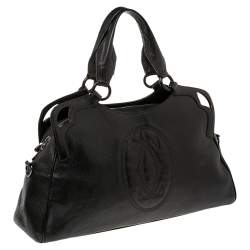 Pre Owned Cartier Dark Brown Leather Small Marcello de Cartier Bag