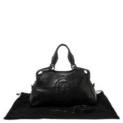 Pre Owned Cartier Dark Brown Leather Small Marcello de Cartier Bag