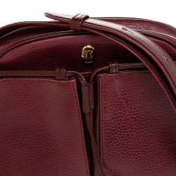 مملوكة مسبقًا Cartier Burgundy Leather Must de Cartier Crossbody Bag