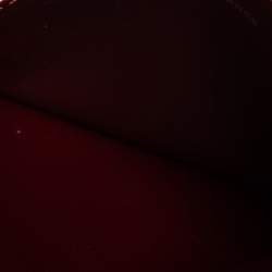 مملوكة مسبقًا Cartier Maroon Patent Leather Happy Birthday Single Card Holder