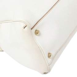 Cartier White Leather Medium Marcello de Cartier Bag