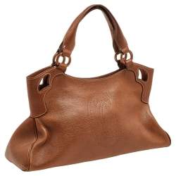Pre Owned Cartier Brown Leather Marcello De Cartier Satchel
