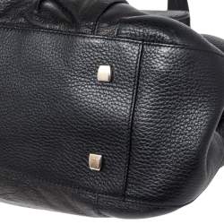 Pre Owned حقيبة ساتشل كارتييه لا دونا جلد أسود بسلسلة