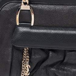 Pre Owned حقيبة ساتشل كارتييه لا دونا جلد أ سود بسلسلة