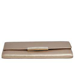 Pre Owned Cartier Gold Leather Love Continental Wallet