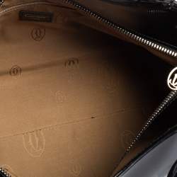 Pre Owned Cartier Black Patent Leather Small Marcello De Cartier Bag