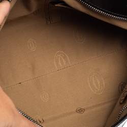 Pre Owned Cartier Black Patent Leather Small Marcello De Cartier Bag