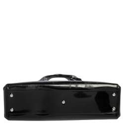 Pre Owned Cartier Black Patent Leather Small Marcello De Cartier Bag