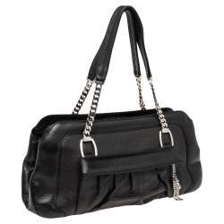 مملوكة مسبقًا Cartier Black Leather La Dona Shoulder Bag