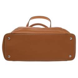 مملوكة مسبقًا حقيبة ساتشل كارتييه سي دو كارتييه جلد بني متوسطة