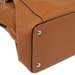 مملوكة مسبقًا حقيبة ساتشل كارتييه سي دو كارتييه جلد بني متوسطة